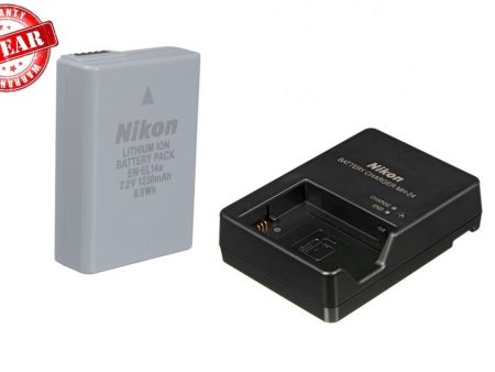 Nikon MH-24 Quick Charger and Nikon EN-EL14A Rechargeable Li-Ion Battery Bundle For Cheap