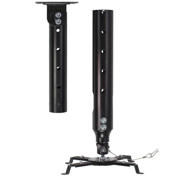 Cheetah Mounts Universal Projector Ceiling Mount Includes a 27" Adjustable Extension Pole and a Twisted Veins 15  HDMI Cable Fashion