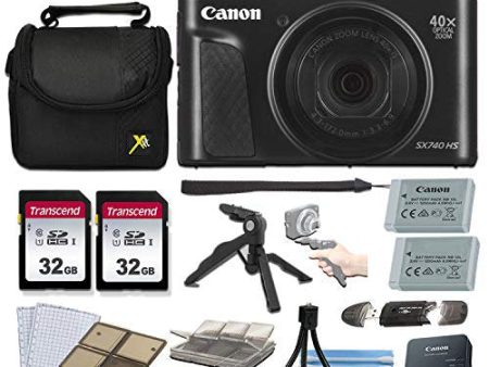 Canon PowerShot SX740 (black silver) Prime Accessory Bundle Online Hot Sale