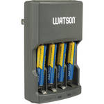 Watson - 4-Hour Rapid Charger with 4 AAA NiMH Rechargeable Batteries Supply