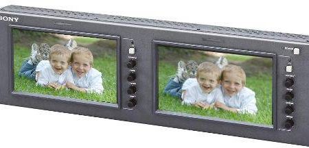 Sony LMD-7220W Dual 7-Inch LCD Widescreen Monitors in Rack Mount Housing Hot on Sale