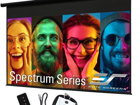 Elite Screens 84" Spectrum Electric Motorized Projector Screen Home Theater 8K 4K Ultra HD Ready Projection Supply