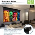 Elite Screens Spectrum Electric Motorized Projector Screen with Multi Aspect Ratio Function Max Size 125-inch Online now