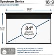 Elite Screens 84" Spectrum Electric Motorized Projector Screen Home Theater 8K 4K Ultra HD Ready Projection Supply