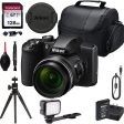 Nikon COOLPIX B600 Digital Camera (Black) with 128GB Memory Card | Nikon Tripod & More For Cheap