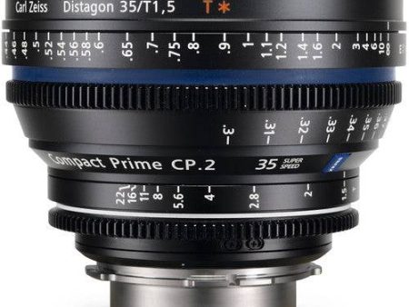 Zeiss Compact Prime CP.2 35mm T1.5 Super Speed EF Mount with Imperial Markin Online Sale