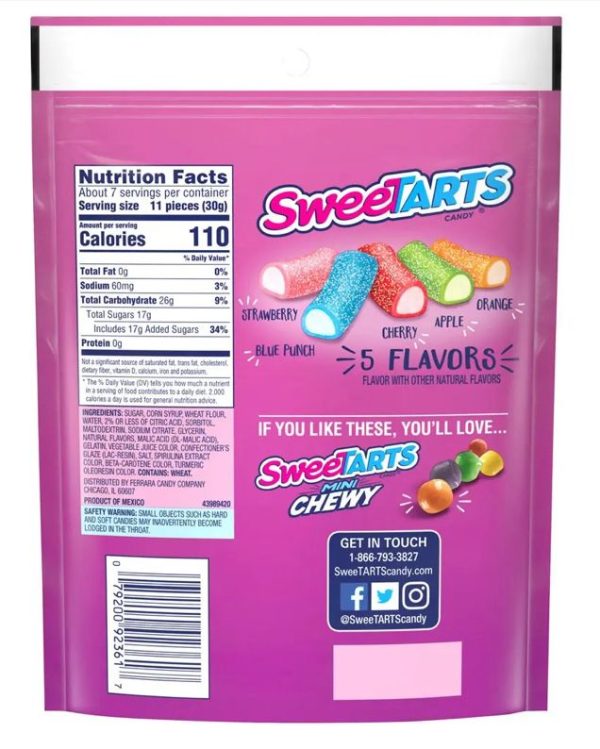 SweeTARTS Ropes Bites Candy Bag Discount