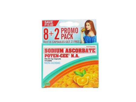 Poten-cee Sodium Ascorbate (non-acidic) 8 + 2 Capsule Cheap