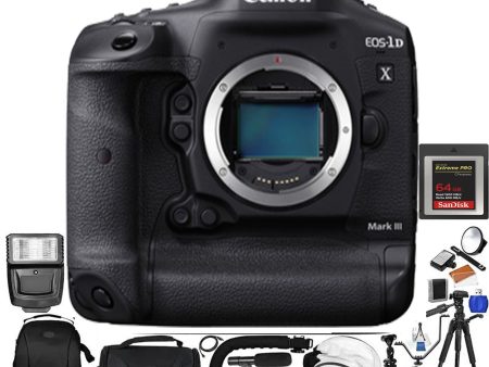 Canon EOS-1D X Mark III DSLR Camera (Body Only) with Essential Bundle Package Sale