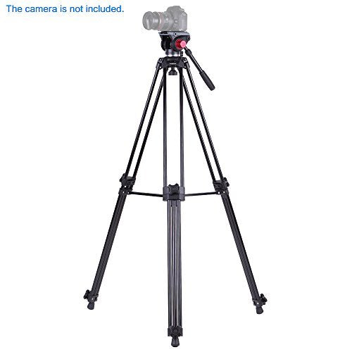 NJA Professional Video Tripod System-67 Inch Professional Heavy Duty Aluminum Tripod For Sale