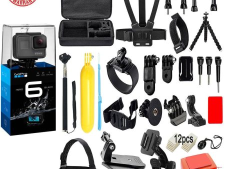 GoPro HERO6 Black w Soft Digits Accs Kit for Hero 6 5 4 3+Session Acc Bundle Set For Cheap