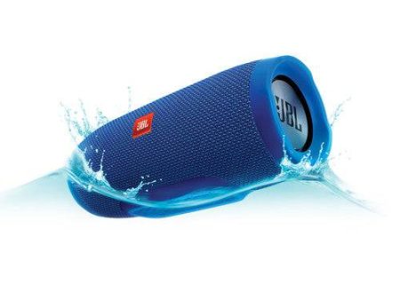 JBL Charge 3 Portable Bluetooth Stereo Speaker (Blue) For Discount