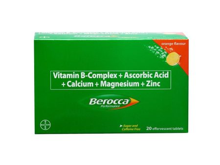 Berocca Orange Energy Vitamins Effervescent (20 tablets) Supply