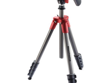 Manfrotto Compact Action Aluminum Tripod Red Or Black Discount