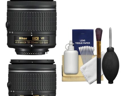 2X Nikon AF-P 18-55mm f 3.5-5.6G DX VR NIKKOR Zoom Lens (White Box) w  Lens Cleaning Kit Online now