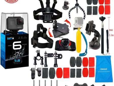 GoPro HERO6 Black W  Lifelimit Accessories Starter Kit For Sale