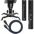 Cheetah Mounts Universal Projector Ceiling Mount Includes a 27" Adjustable Extension Pole and a Twisted Veins 15  HDMI Cable Fashion