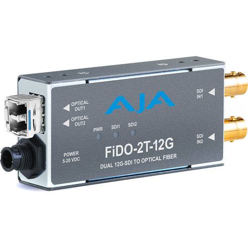 AJA 2-Channel 12G-SDI to Single-Mode LC Fiber Transmitter Fashion