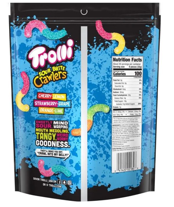 Trolli Sour Brite Crawlers Gummy Worms Sale