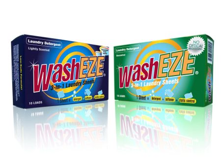 WashEZE Laundry Detergent Sheets 120 Count  BEST VALUE! For Sale