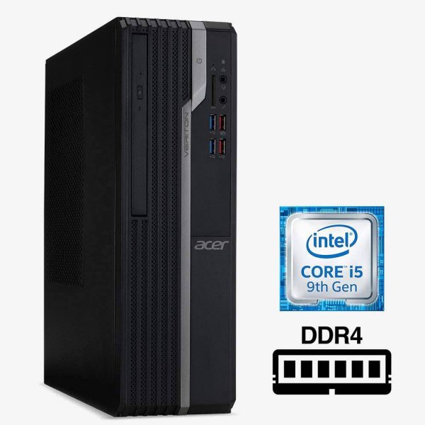 Acer Veriton X4 VX4665G SFF Desktop - Intel Core i5-9400 2.9GHz - 8GB RAM - 256GB SSD - DVD-RW - WiFi + Bluetooth 5.0 - Windows 10 Pro Online Hot Sale