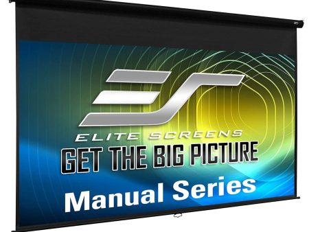 Elite Screens Manual Series, 120-INCH 16:9, Pull Down Manual Projector Screen with AUTO LOCK, Movie Home Theater 8K   4K Ultra HD 3D Ready Online Hot Sale