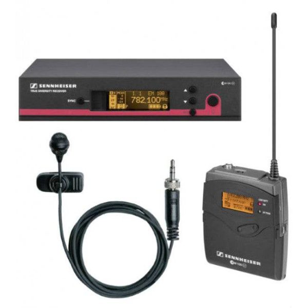 Sennheiser EW122-G3 Wireless Bodypack Microphone System with ME4 Lavalier Mic Fashion