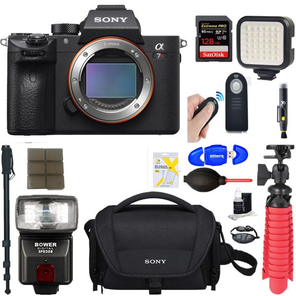 Sony Alpha a7R IV Mirrorless Digital Camera (Body Only) with | 128GB Memory & Flash Bundle Fashion