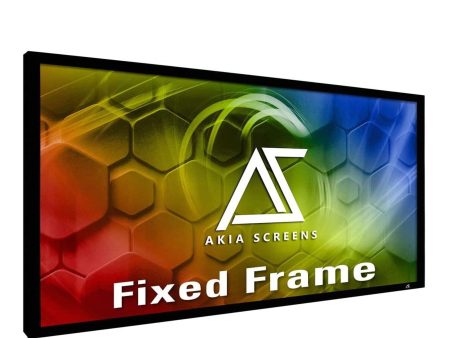 NJA Screens 100 inch Fixed Frame Projector Screen Wall Mount 16:9 8K 4K Ultra HD 3D Ready CINEWHITE UHD-B Black 100" Projection Screen Hot on Sale