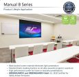 Elite Screens Manual B 100-INCH Manual Pull Down Projector Screen Diagonal Hot on Sale