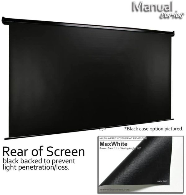 Elite Screens Manual Series, 120-INCH 16:9, Pull Down Manual Projector Screen with AUTO LOCK, Movie Home Theater 8K   4K Ultra HD 3D Ready Online Hot Sale