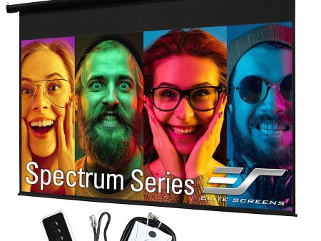 Elite Screens Spectrum Electric Motorized Projector Screen with Multi Aspect Ratio Function Max Size 125-inch Online now