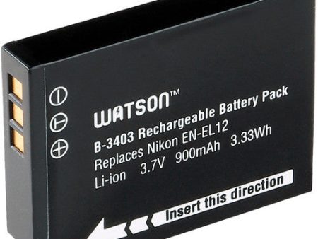 Watson EN-EL12 Lithium-Ion Battery Pack (3.7V, 900mAh) Online