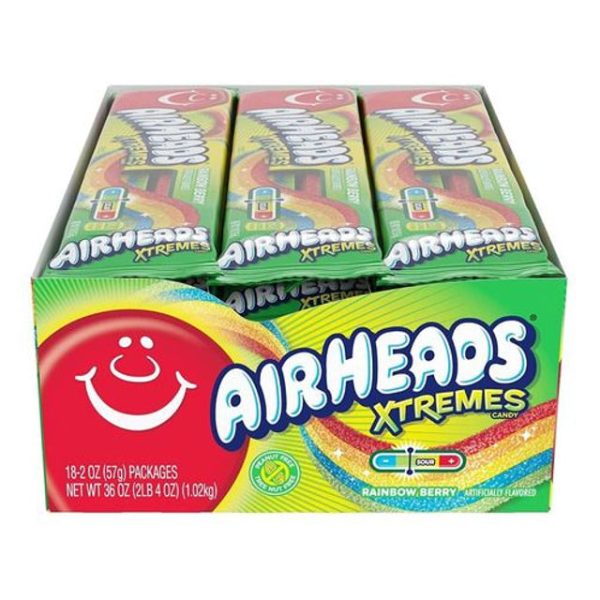 Airheads Xtremes Rainbow Berry 18 pieces For Sale