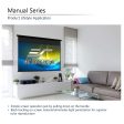 Elite Screens Manual Series, 120-INCH 16:9, Pull Down Manual Projector Screen with AUTO LOCK, Movie Home Theater 8K   4K Ultra HD 3D Ready Online Hot Sale