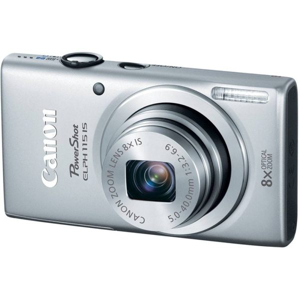 Canon PowerShot ELPH115 16MP Digital Camera - Silver Cleaning Kit For Sale