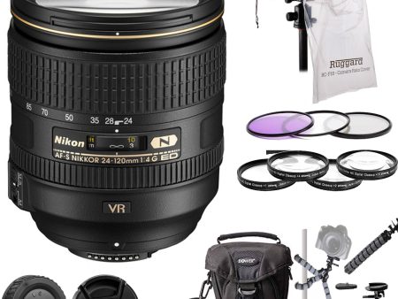 Nikon AF-S NIKKOR 24-120mm f 4G ED VR Zoom Lens with Additional Accessories Online Sale