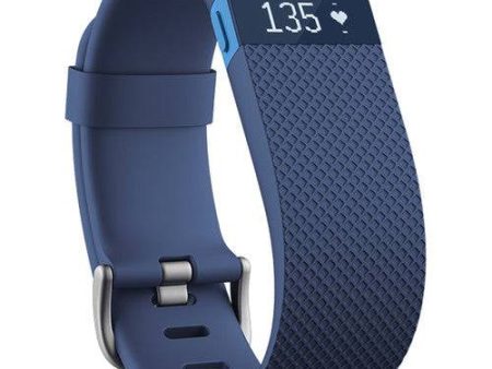 Fitbit Charge HR Heart Rate + Fitness Tracker - Blue - Small Online Hot Sale