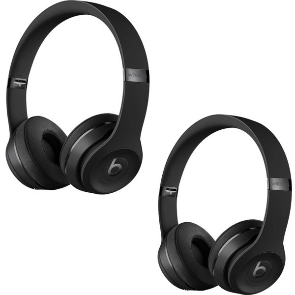 2x Beats by Dr. Dre Beats Solo3 Wireless On-Ear Headphones (Matte Black) ( 2 In Pack) Online Hot Sale