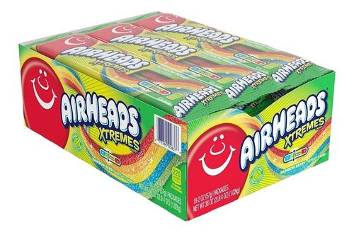 Airheads Xtremes Rainbow Berry 18 pieces For Sale