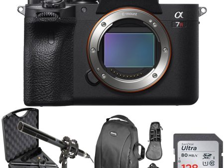 Sony Alpha a7R IV Mirrorless Digital Camera (Body Only) with Microphone Kit| 128GB Memory Card | DSLR Backpack Bundle Online Hot Sale