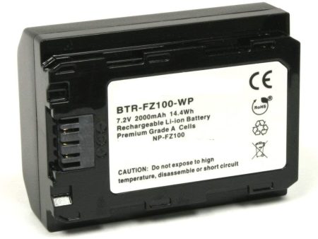 NP FZ-100 Battery 7.2V Battery, 2000mAh For Sale