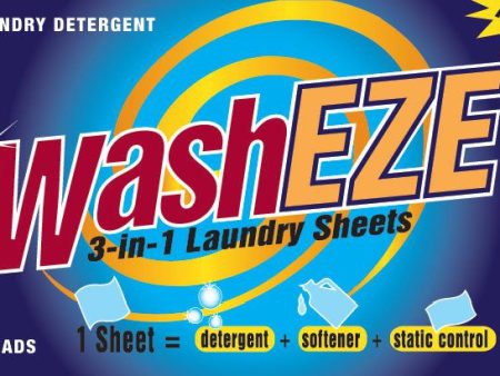 WashEZE All in One Laundry Sheet 2 Packs - Great For Travel! For Discount