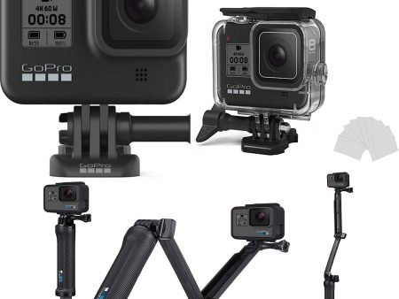 GoPro HERO8 Black w  GoPro 3-Way Grip, Arm, Tripod & Housing Case Diving Protective Housing Shell For Cheap