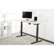 Great Value Height Adjustable Desk 1200mm Wide - Black or White Desktop Discount