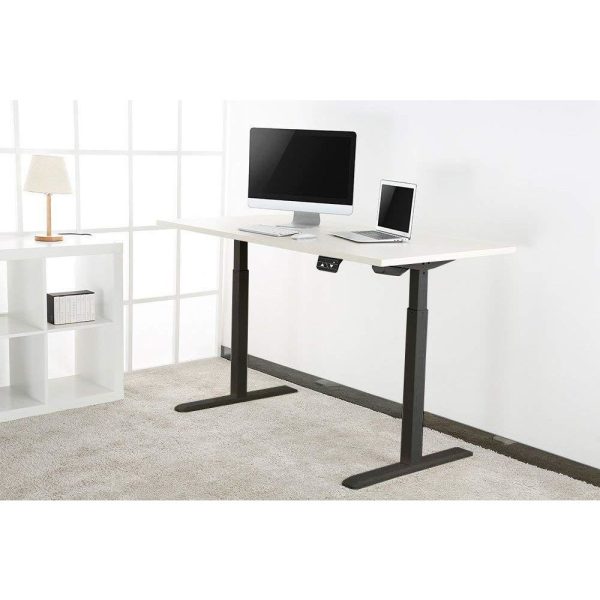 Great Value Height Adjustable Desk 1200mm Wide - Black or White Desktop Discount