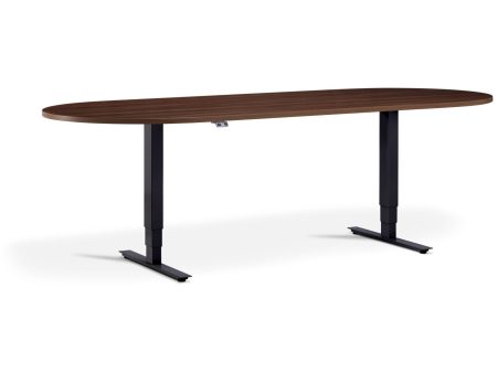 Lavoro Advance - Height Adjustable Meeting Table with D-End Fashion