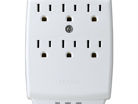 Belkin SurgePlus 6-Outlet Wall Mount Surge Protector with Dual USB Charging Ports (2.1 AMP   10 Watt), BSV602tt Fashion